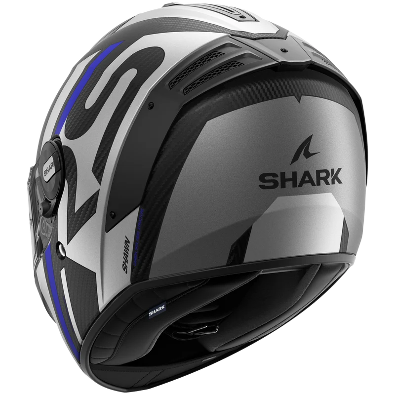 SPARTAN RS CARBON Shawn Matte Carbon Blue Silver