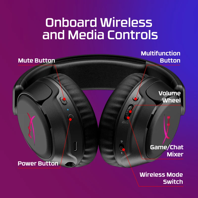 HyperX CloudX Flight 2 – Wireless Gaming Headset
