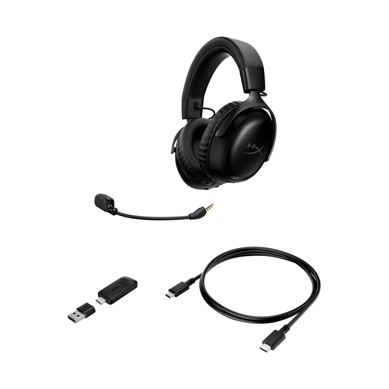 HyperX Bundle - Cloud III S Wireless Headset, Pulsefire Saga Pro Wireless Mouse