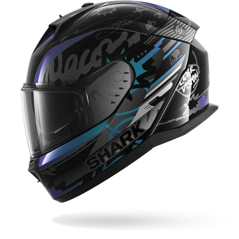 D-SKWAL 3 STREETRUSH Black Green Chrome