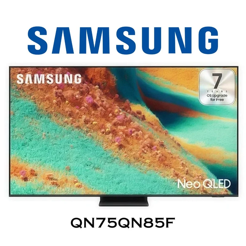 Samsung QN75QN85F - Téléviseur 75'' Neo QLED 4K, 144Hz, Neo Quantum HDR+, MiniLED, Angle de visionnement large