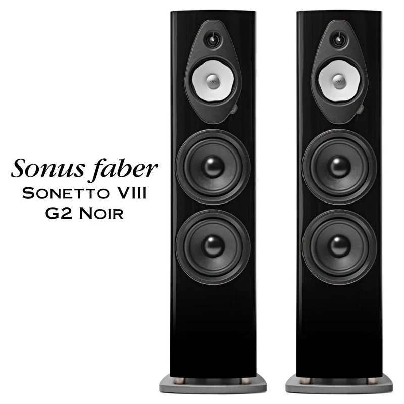 Sonus Faber Sonetto VIII G2 Noir - Enceintes colonne 3 voies (Démonstrateurs, la paire)