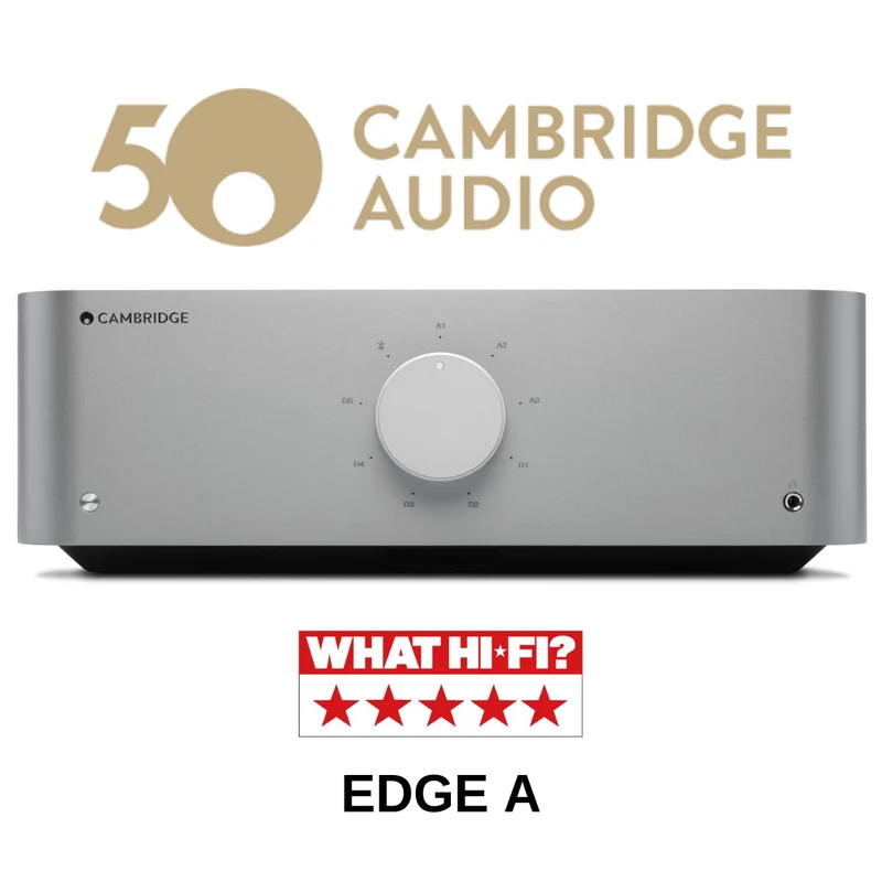 Cambridge Audio EDGE A - Amplificateur stéréo intégré 100 Watts/canal, Bluetooth