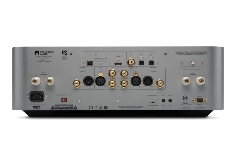 Cambridge Audio EDGE A - Amplificateur stéréo intégré 100 Watts/canal, Bluetooth