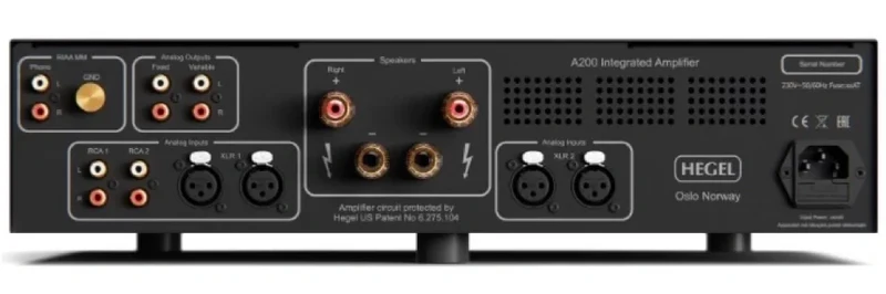 HEGEL A200 | Amplificateur stéréo intégré analogique 150Watt/Canal (précommande, disponible ennovembre)