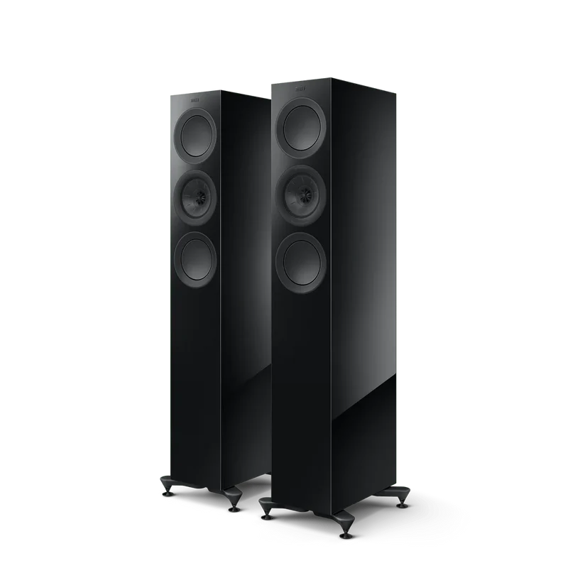 KEF R5 META Noir - Enceintes colonne compactes! (la paire) (Démonstrateurs)