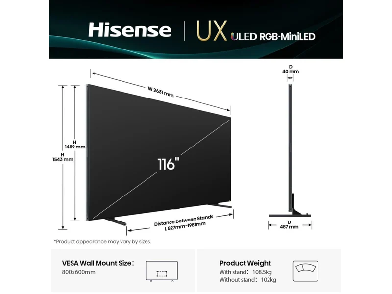 HISENSE 116UXQ