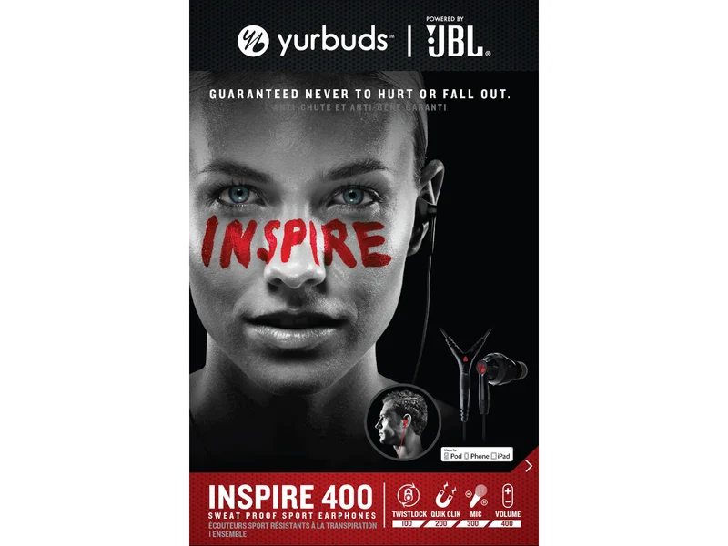 JBL YURBUDS INSPIRE 400