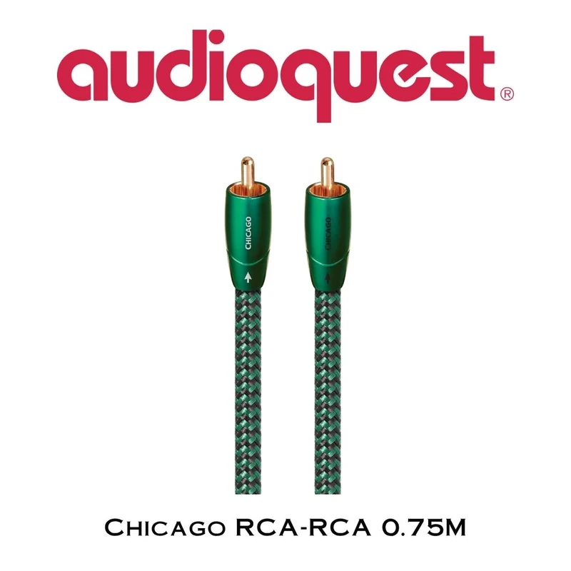 Audioquest Chicago | Câble Audio RCA-RCA Interconnexion (Paire)