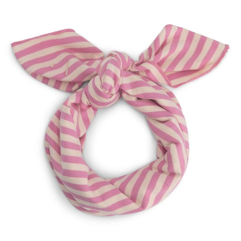 Écharpe Multifonction GOTS — Rose Bubblegum / Crème
