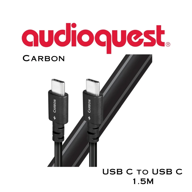 Audioquest Carbon USB-C > C | Câble audio haute définition argent pur à 5%