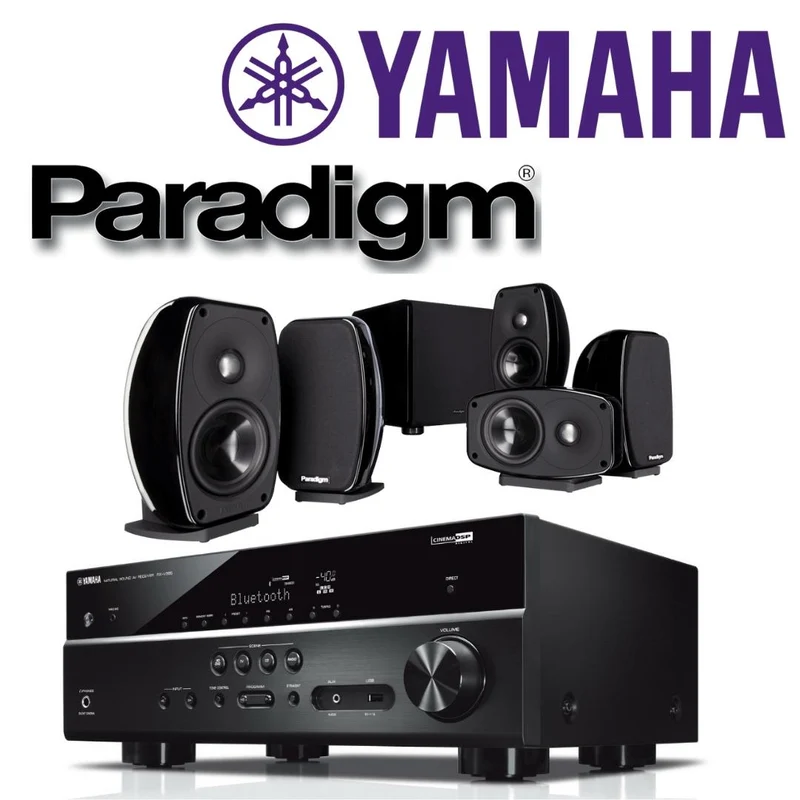 Yamaha RXV385 - Paradigm Cinéma CT-100, Ensemble cinéma maison
