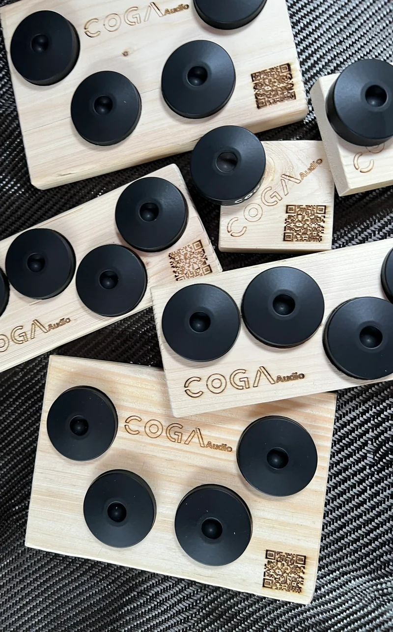 COGA Audio Originale | Contre-pointes audiophiles anti-vibrations (4 Unités)