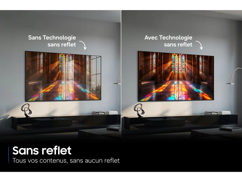 SAMSUNG TQ55S99H + BOITIER SANS FIL + FIXATION MURALE