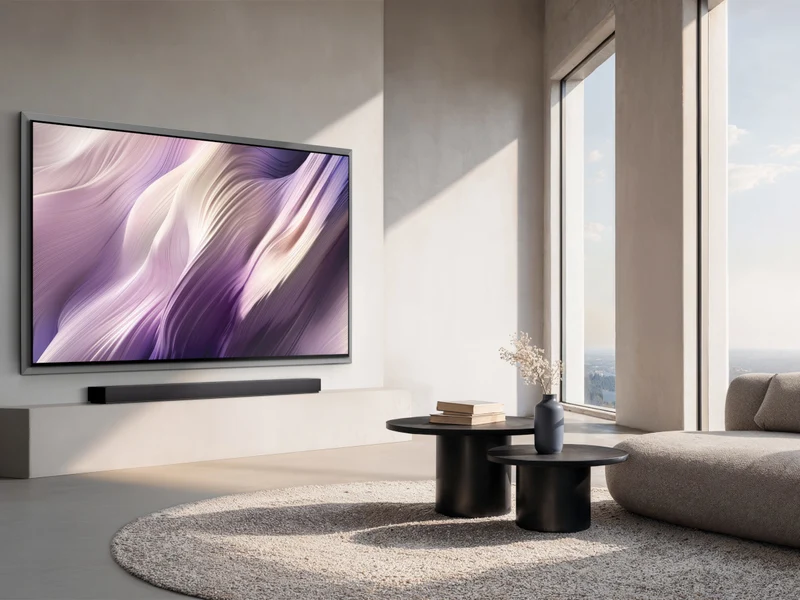 SAMSUNG TQ55S99H + BOITIER SANS FIL + FIXATION MURALE
