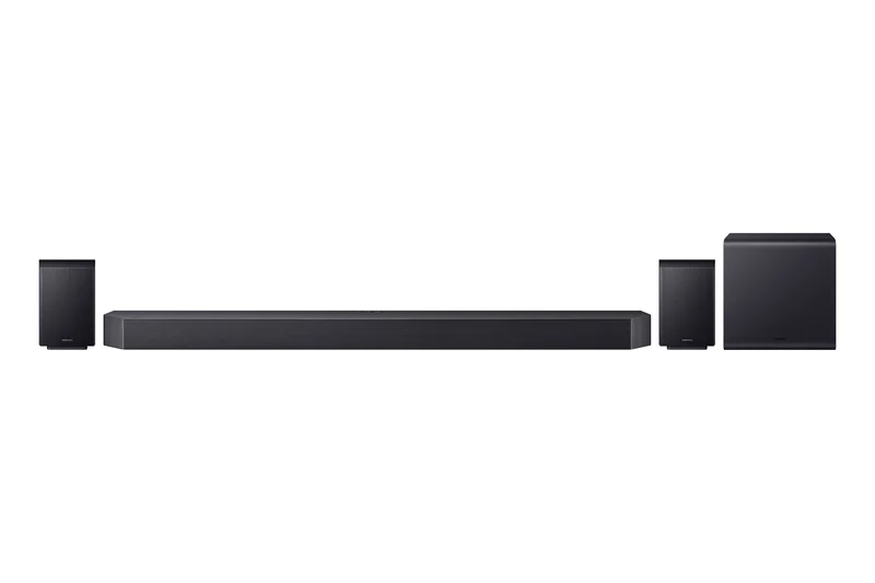 Samsung HW-Q990H - Barre de son 11.1.4, 17HP, 656Watts, Sub sans fil, Dolby Atmos, Enceintes surround incluses