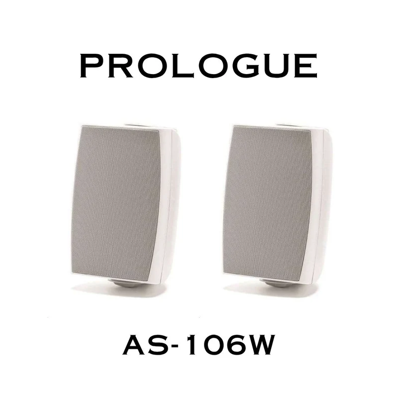 PROLOGUE AS-106W/B | Haut-parleur satellite, 6.5'', 8Ohms/70V, 50W (Paire)
