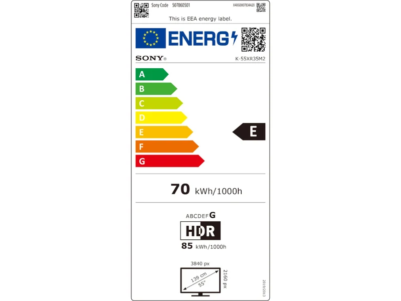 SONY 55 BRAVIA 3 II (K55XR35M2PB)