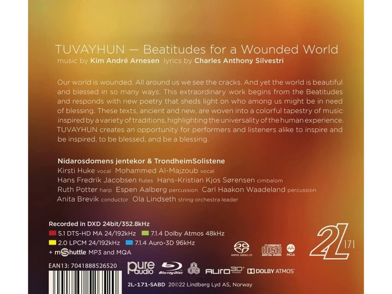 NIDAROSDOMENS JENTEKOR - TUVAYHUN - BLU-RAY AUDIO