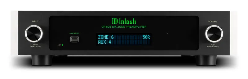 McIntosh CR106 – Préampli Audio Matrix 6 Zones Bluetooth | Multiroom Hi-Fi