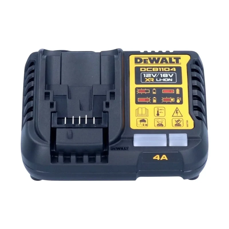 Pack 2 batteries + 1 chargeur DEWALT 18V Li-Ion 5Ah PowerStack XR DCB1104H2-QW - Déstockage