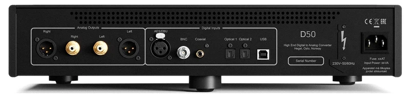 Hegel D50 | Convertisseur numérique-analogique (DAC) de référence