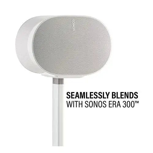 Sanus WSSE31W2 - Support d'enceinte pour Sonos Era 300 Blanc 32.3'' haut (Unité)