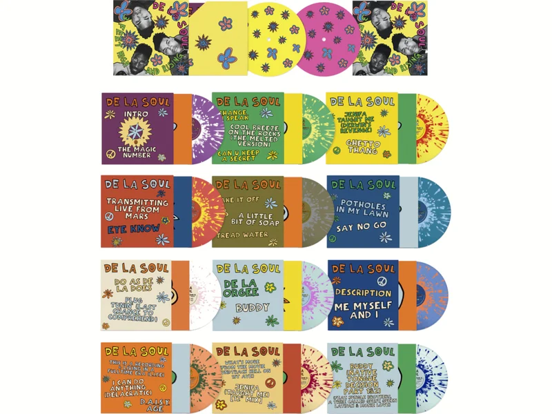 DE LA SOUL - 3 FEEL HIGH AND RISING (7'' BOXSET)