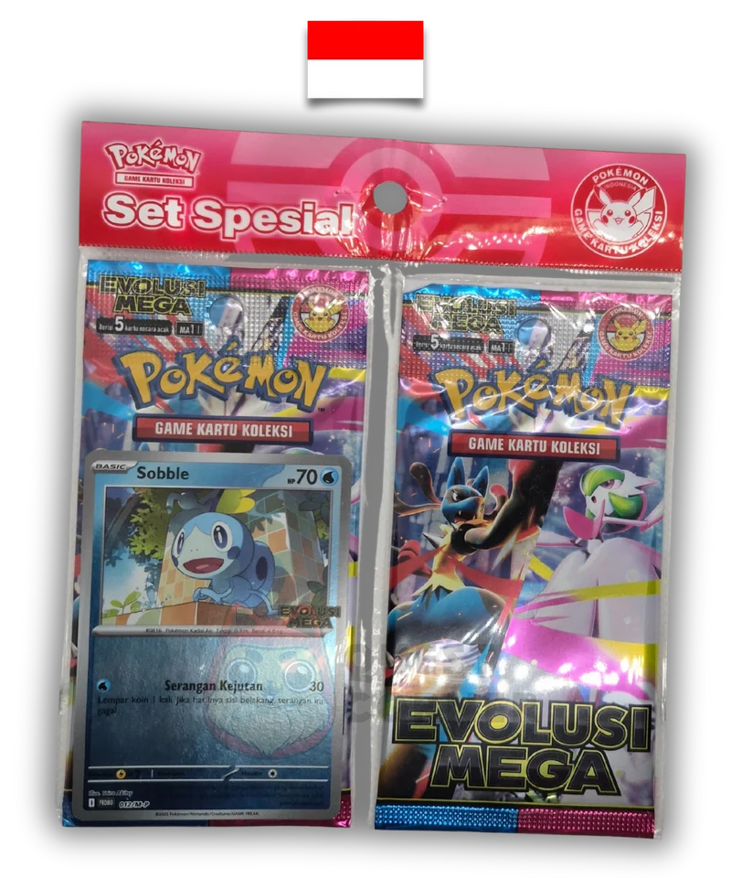 Set Pokémon – Special Set Evolusi Mega – Larméléon 012/M-P Promo – Indonésien
