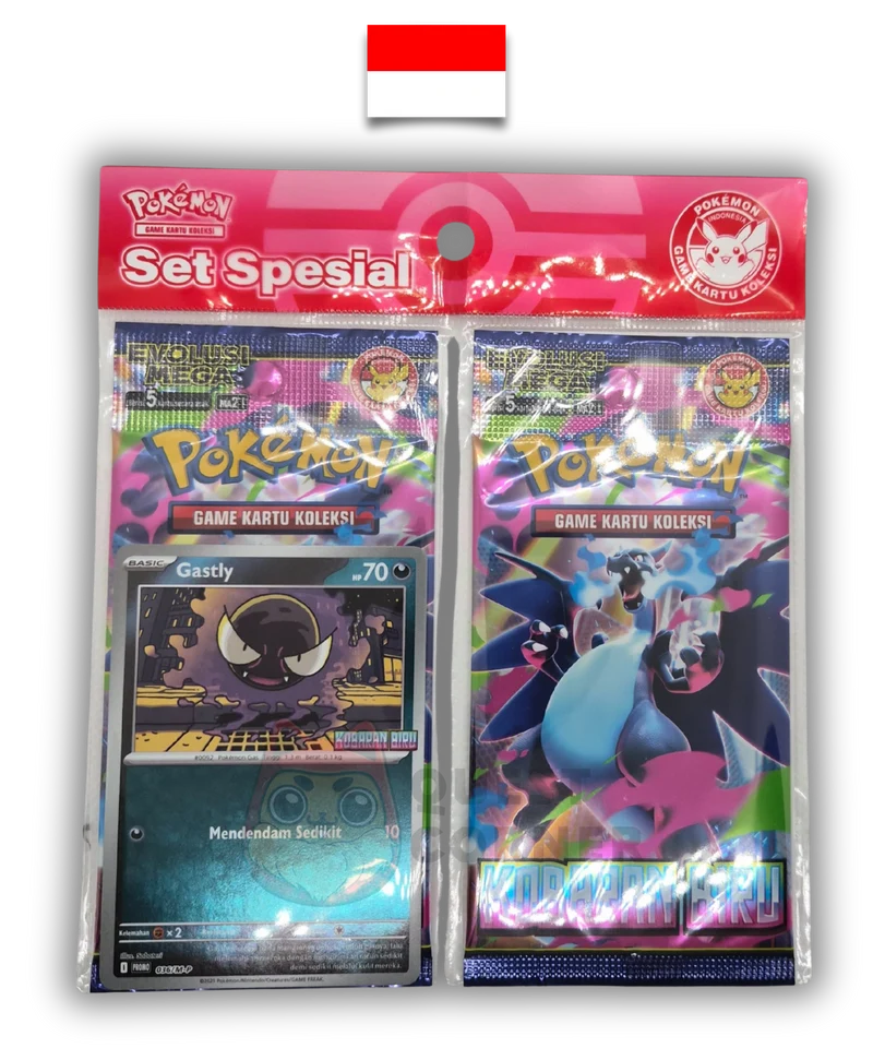 Set Pokémon – Special Set Kobaran Biru – Fantominus 036/M-P Promo – Indonésien