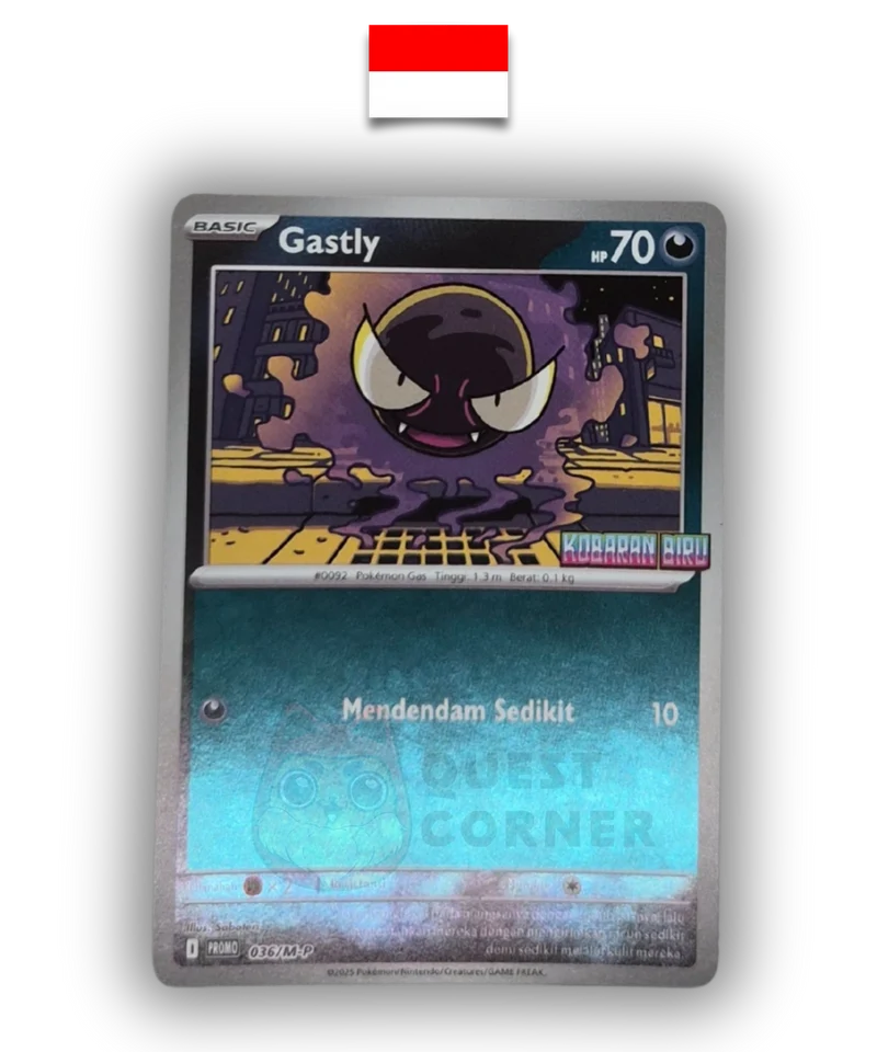 Set Pokémon – Special Set Kobaran Biru – Fantominus 036/M-P Promo – Indonésien