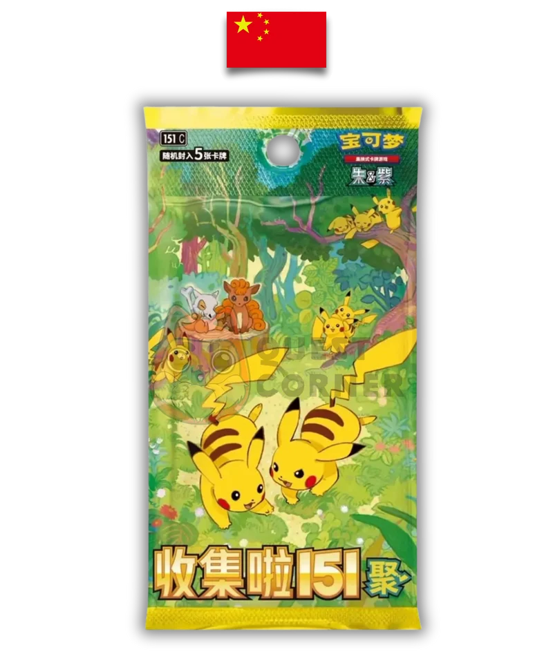 Booster Pokémon – Collect 151 Gathering Vol.4 – 151C – Chinois Simplifié – Non trié / Non pesé