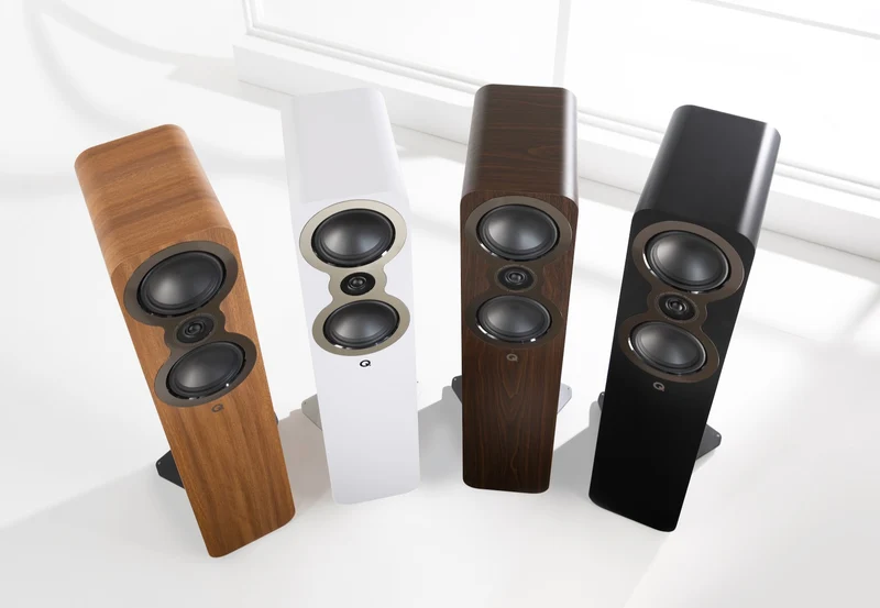 Q Acoustics 3050c | Enceintes colonne avec 2 HP de basses de 5.5''