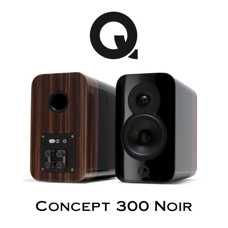 Q Concept 300 | Enceintes acoustiques d'étagère haut de gamme (Supports inclus)