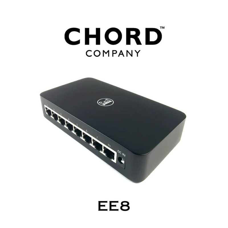 English Electric 8Switch | Huit ports Ethernet Gigabit 100/1000 Base-T de qualité audio