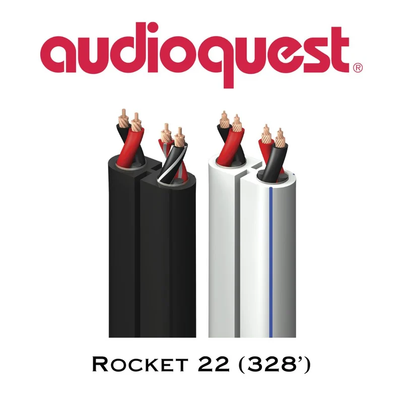 Audioquest Rocket 22 - Câble à haut-parleur 12AWG (164'-328' où au pied 25$)
