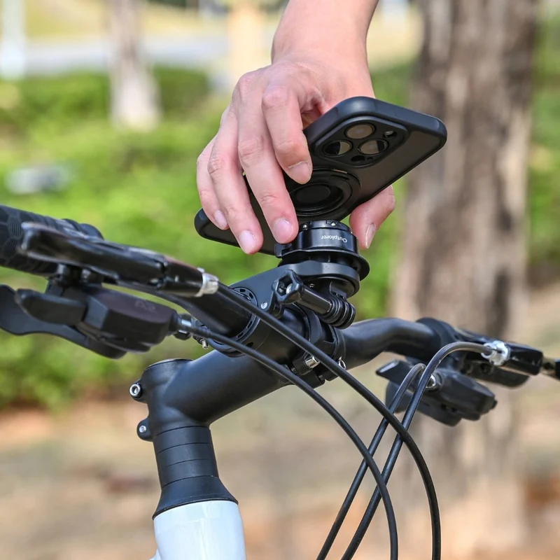 Support Smartphone vélo sur Guidon avec verrouillage antivol Outplorer QB01-Out