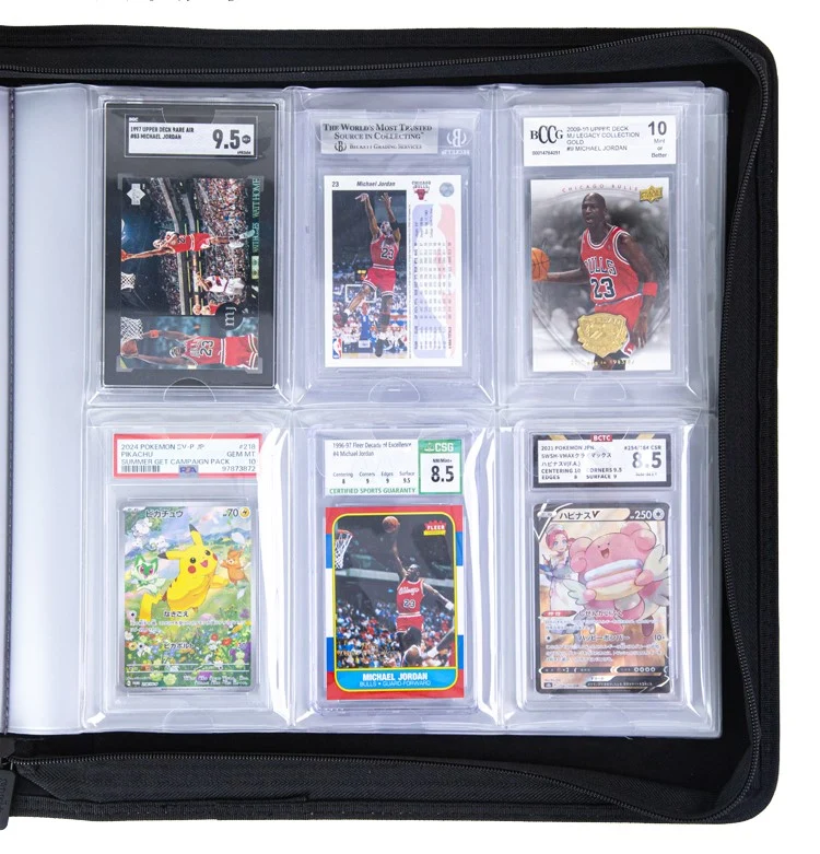 Accessoires TCG – Binder Zip noir pour cartes gradées PSA – Sanseking