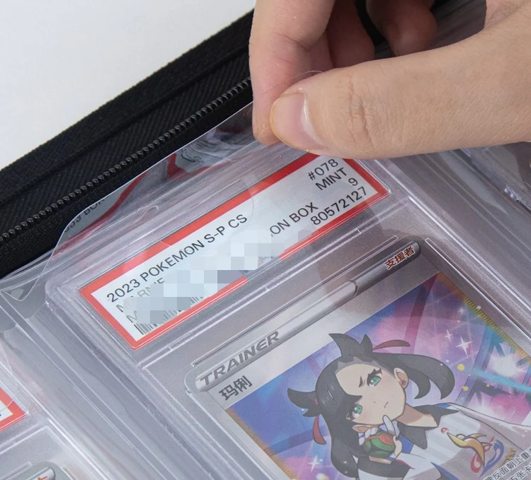 Accessoires TCG – Binder Zip noir pour cartes gradées PSA – Sanseking