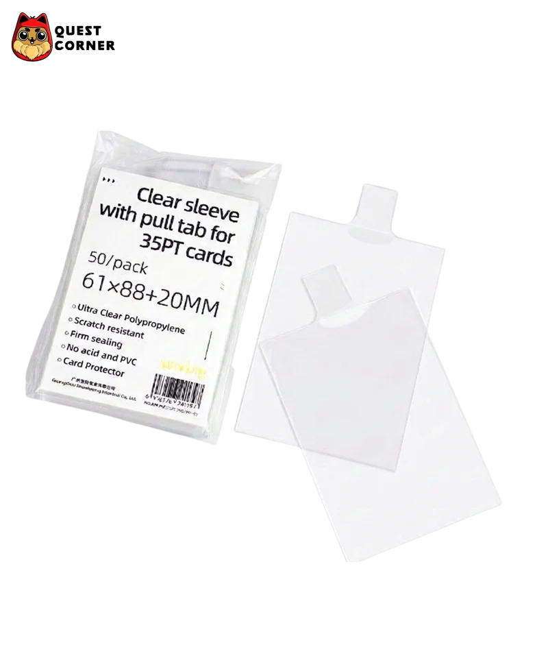 Accessoires TCG – Sleeve à languette x50 – Sanseking – 65×90mm – Transparent