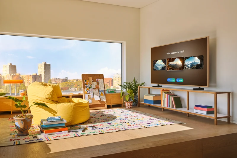 Samsung QN55LS03F - Téléviseur 55'' QLED 4K The Frame, 120Hz, Art Mode, VisionAI, NQ4 Gen2