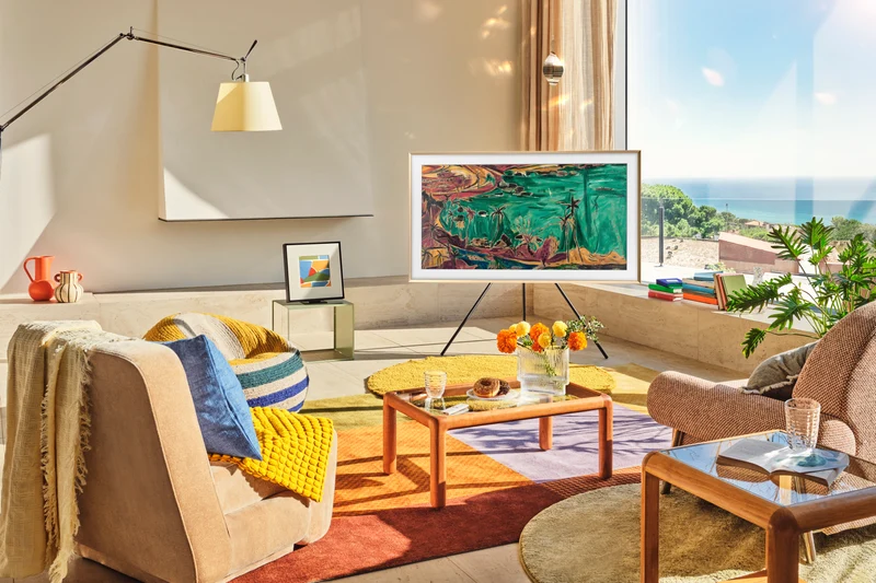 Samsung QN55LS03F - Téléviseur 55'' QLED 4K The Frame, 120Hz, Art Mode, VisionAI, NQ4 Gen2