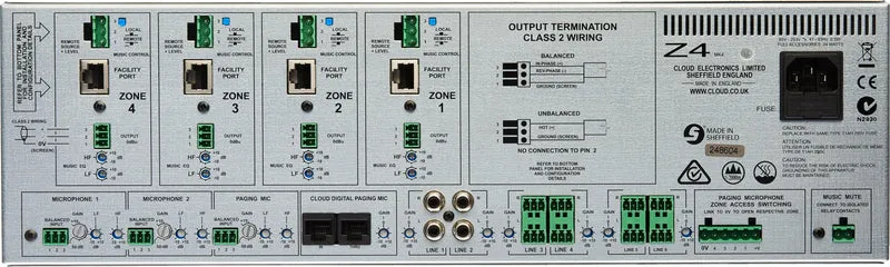 CLOUD Z4MK4 | Console de mixage professionnel 4 zones