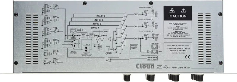 CLOUD Z4MK4 | Console de mixage professionnel 4 zones