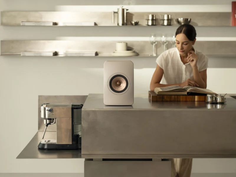 KEF LS50 Wireless 2 Beige Sable + TECHNICS SL-1500C Noir