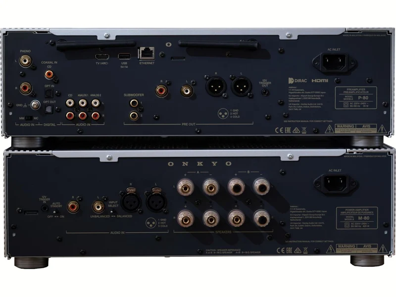 ONKYO ICON P-80 + ICON M-80 Silver