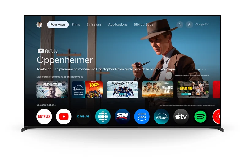 Sony BRAVIA 8 II K-65XR80M2 : téléviseur QD-OLED 4K 65''