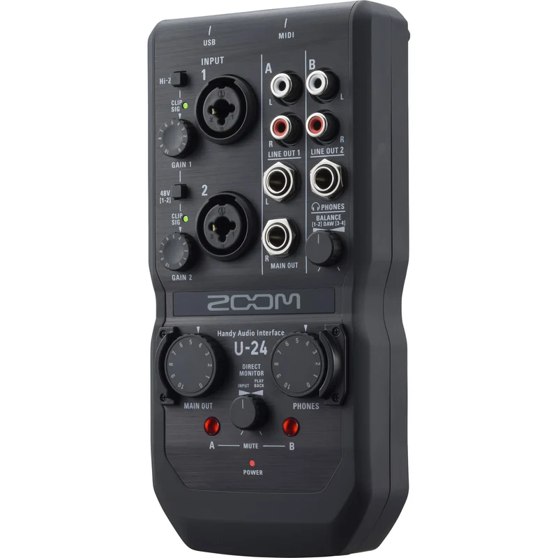 Zoom U-24 Portable 2x4 USB Handy Audio/MIDI Interface
