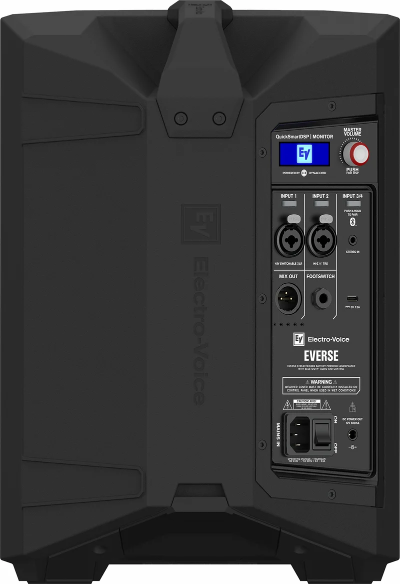 Electro-Voice EVERSE 8 | Haut-parleur 400 W Bluetooth alimenté par batterie
