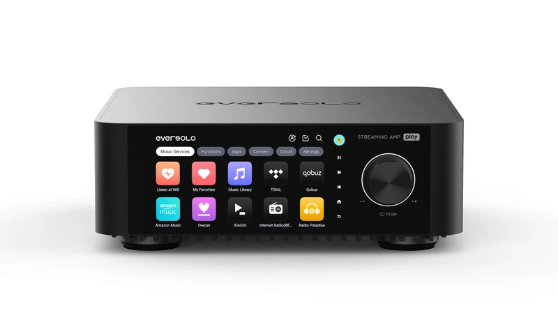 Eversolo Play – Amplificateur réseau Hi-Fi 2 x 60 W RMS avec HDMI et entrée phono